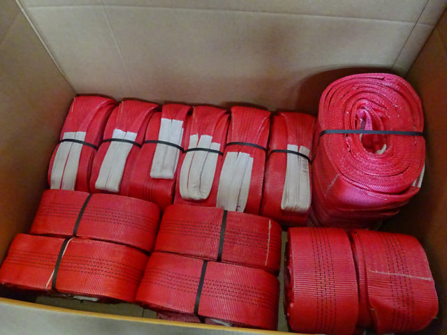 WEBBING SLING 5 TON 8 MTR. WITH WEARING TUBE AND 4 EYES