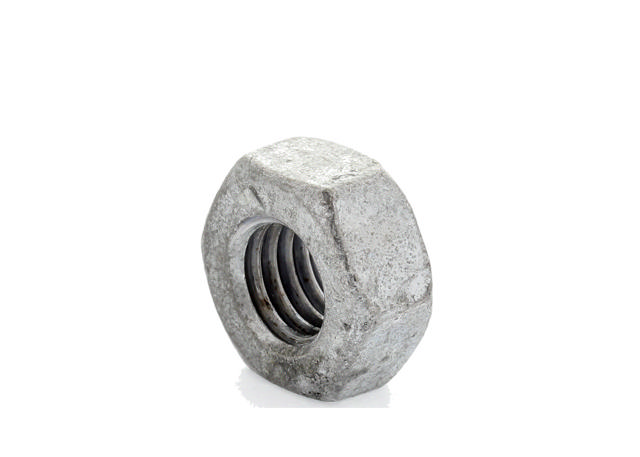 SEKSKANTMUTTER ISO 4032 8 UBELAGT