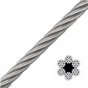 WIRE 6x19+1 FC GALVANISERT