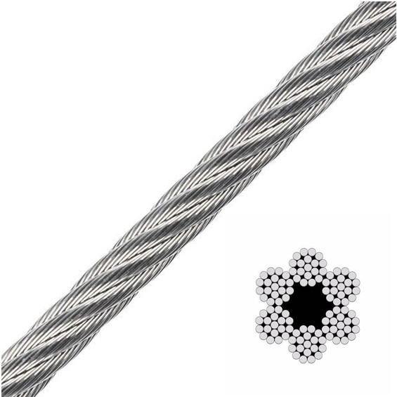 WIRE 6x19+1 FC GALVANISERT