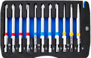 BITSSETT MED 6KT, PZ, PH,TV OG TX M/CHUCK BONDTOOLS