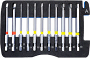 BITSSETT MED 6KT, PZ, PH,TV OG TX M/CHUCK BONDTOOLS