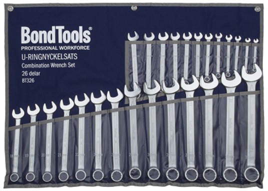KOMBINASJONSNØKKEL SETT 6-32 mm BONDTOOLS